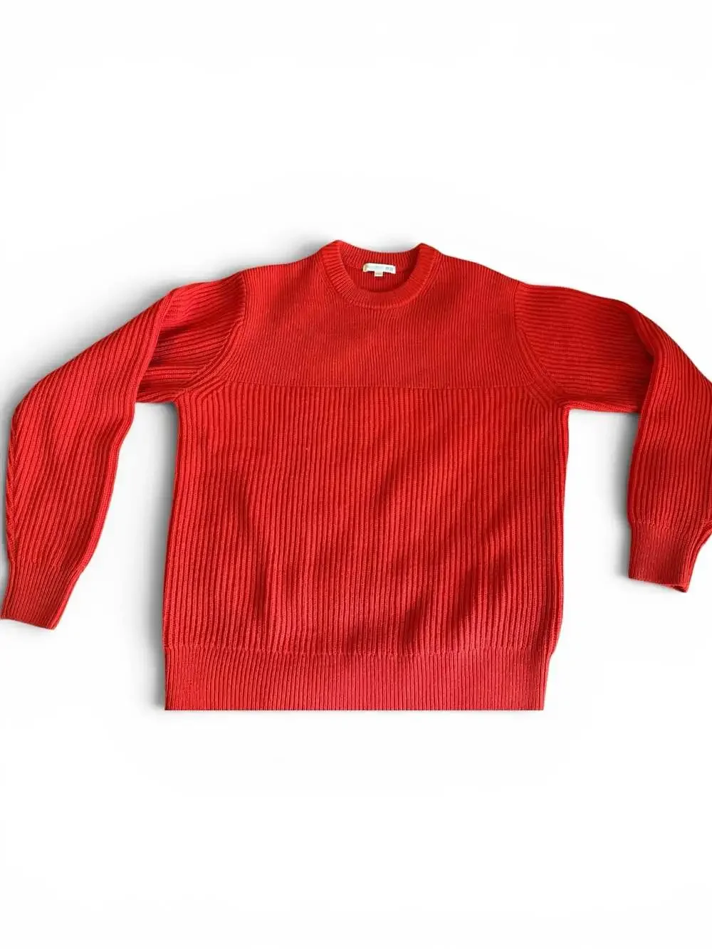 JW Anderson x Uniqlo Red Ribbed Crewneck Sweater Size M